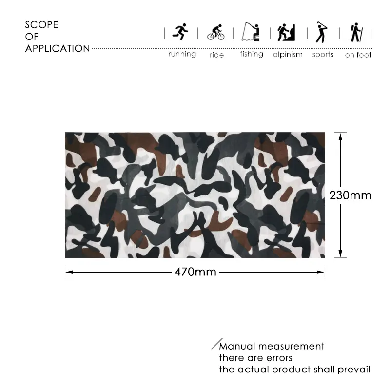 Bicycle Men Women Head Face Mask Polyester Windproof Neck Warmer Sunshade Tube Bandana Scarves Outdoor Camping Hiking Headwear