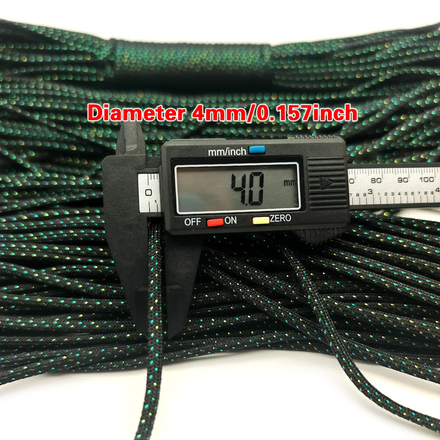 5m/10m 4mm thick woven paracord outdoor camping and hiking night reflective rope handmade DIY rope,woven necklace bracelet rope