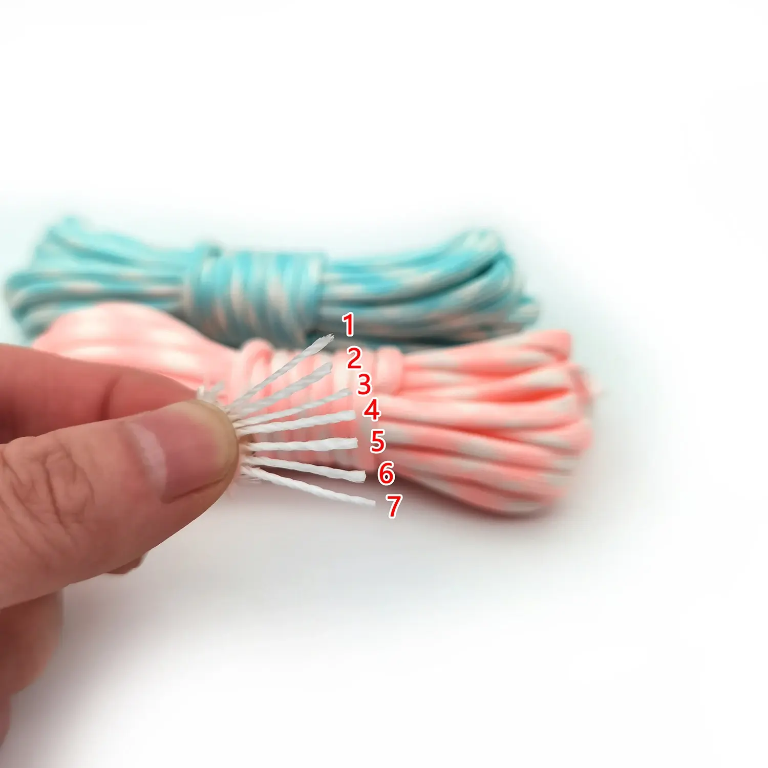 4mm Luminous Paracord,5m/10m/20m,7-Core Paracord Outdoor Camping Equipment Outdoor Emergency Rope Braided Bracelet Outdoor Tent