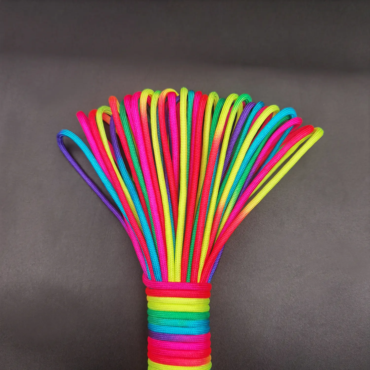 5m/10m/31m,2mm/3mm/4mm diameter Rainbow rope 7 strands parachute rope Climbing camping survival gear parachute rope bracelet