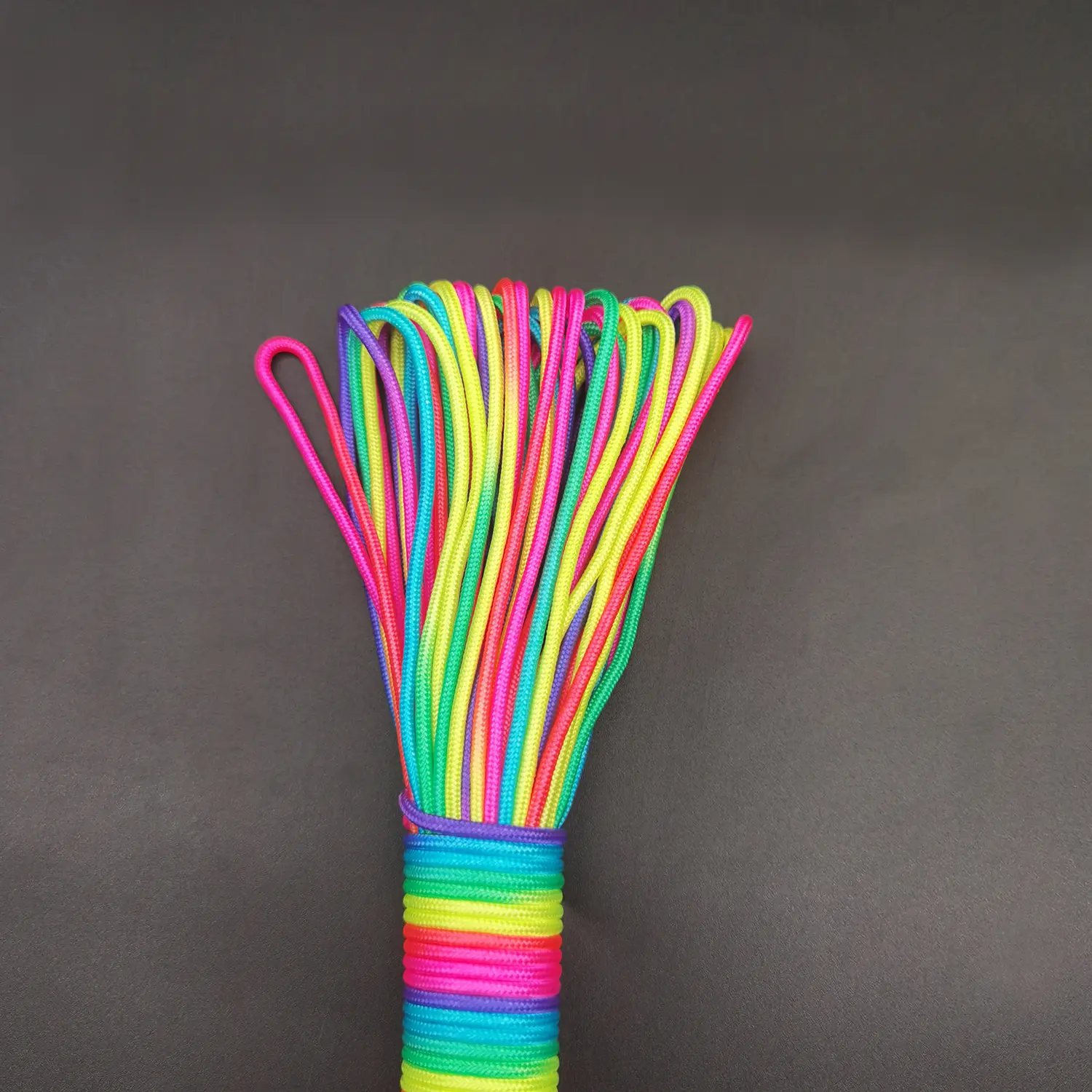5m/10m/31m,2mm/3mm/4mm diameter Rainbow rope 7 strands parachute rope Climbing camping survival gear parachute rope bracelet