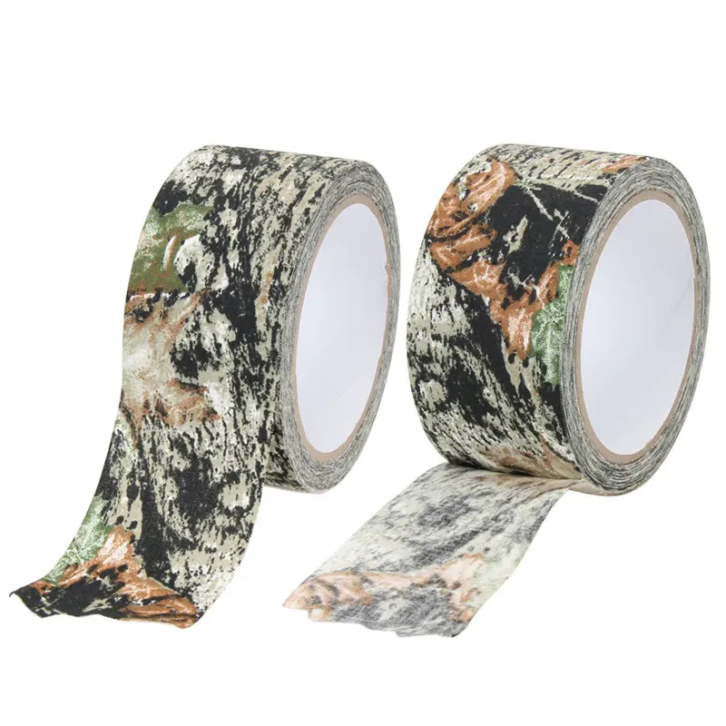 Waterproof Camo Tape Self-adhesive Durable Outdoor Camping Camouflage Stealth Tape Wrap Hunting Accessories