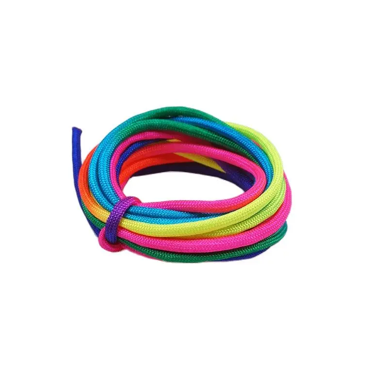 4mm Rainbow Colors Cord Rope III 7 Strand Parachute Lanyard Rope Climbing Camping Survival Equipment Paracord Bracelet