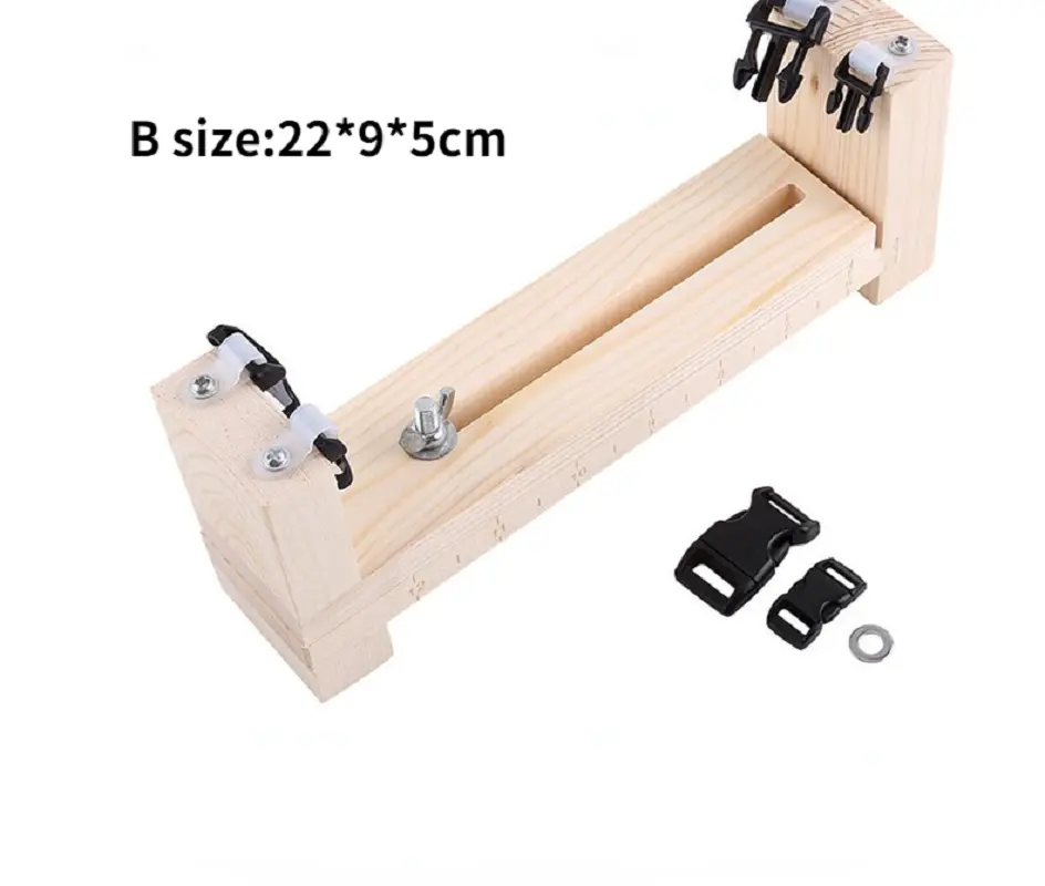 DIY jig solid wood paracord bracelet maker knitting tool Knot Braided Parachute cord Weaving Tools Wristband braiding device