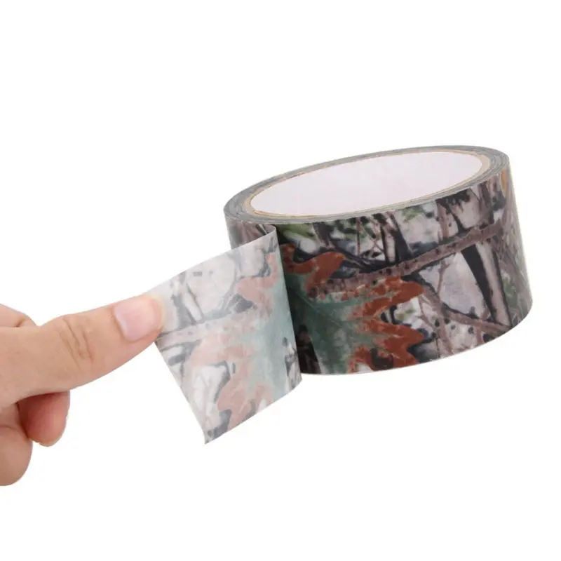 10m Camping Camouflage Tape Waterproof Gun Hunting Accessories Cotton Cloth+Hot-melt Outdoor Birds Watching Photographers Tape