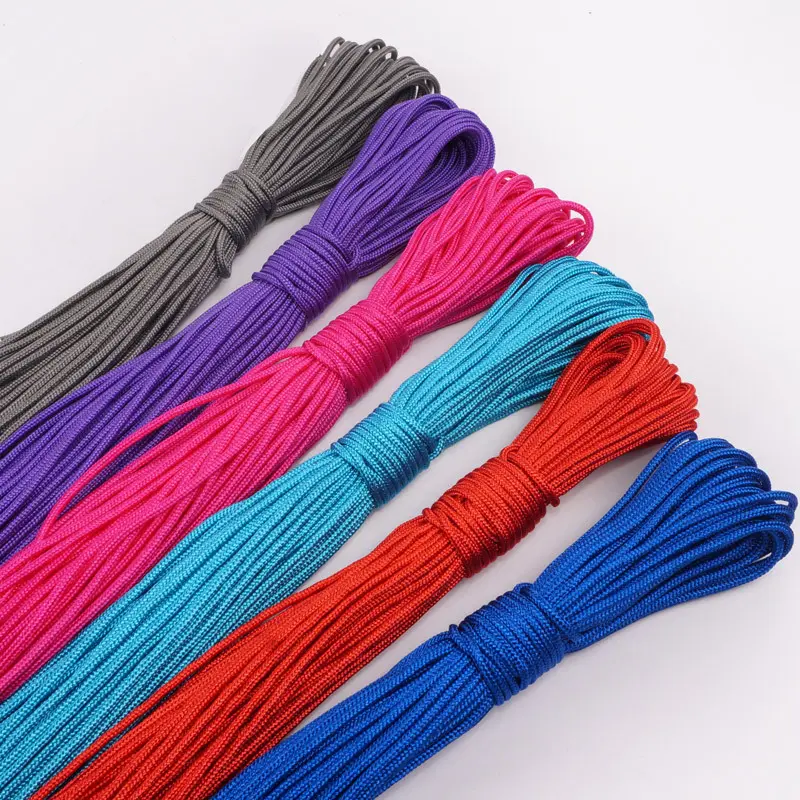 Paracord 2mm one stand Cores Paracord for Survival Parachute Cord Lanyard Camping Climbing Camping Rope Hiking