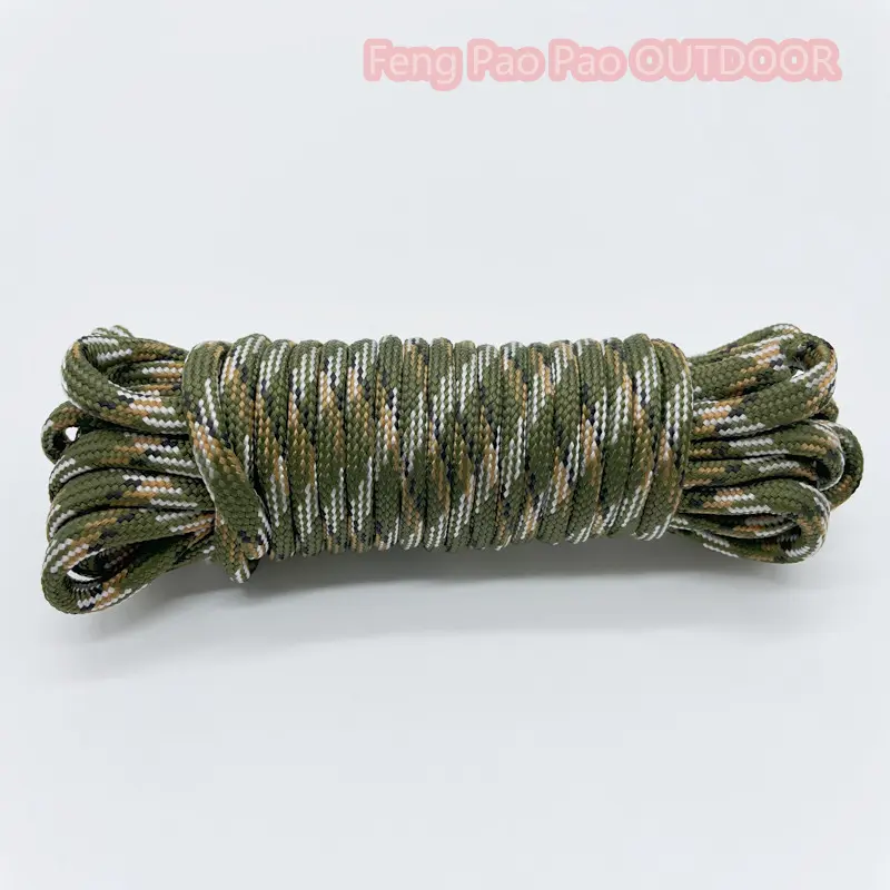 7 Cores 550 Paracord Cord 5 15 30 M Dia.4mm For Outdoor Camping Survival Lanyard Parachute Rope Hiking Tent Accessories