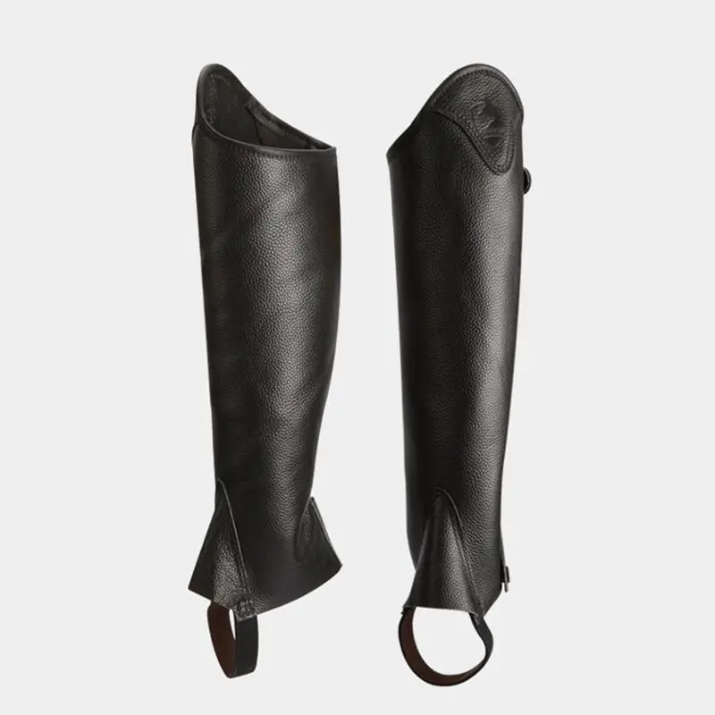 half-chaps  Leather half-chaps for men and women, comfortable and breathable Knight equipment  Protect knight leg