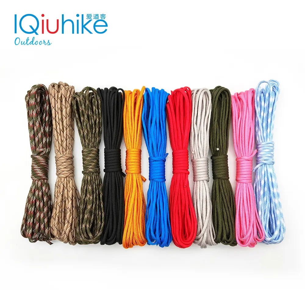 Paracord 550 Parachute Cord Lanyard Rope Mil Spec Type III 7 Strand 100FT 31m Climbing Camping survival equipment Climbing rope