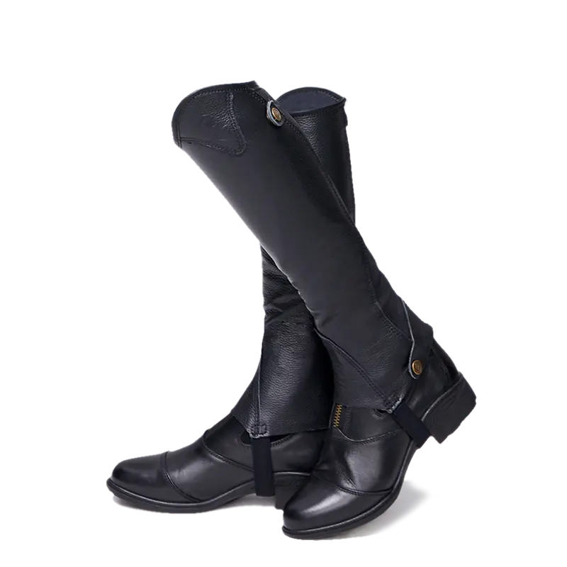 half-chaps  Leather half-chaps for men and women, comfortable and breathable Knight equipment  Protect knight leg