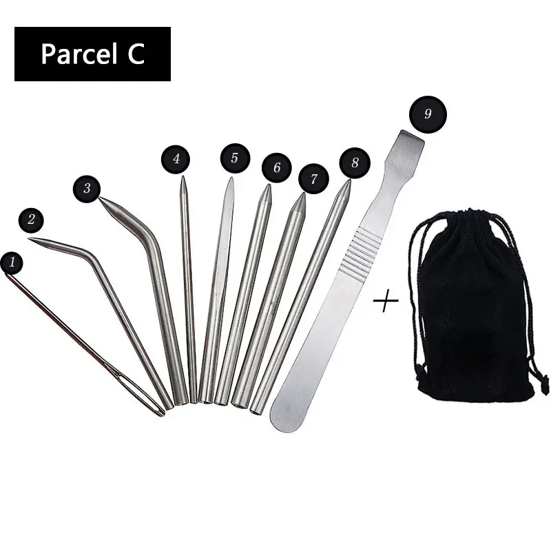 Paracord Rope Bracelet Knitting Needle Set For Laces Strings 550 Paracord DIY Braided Parachute Cord Needles Tool