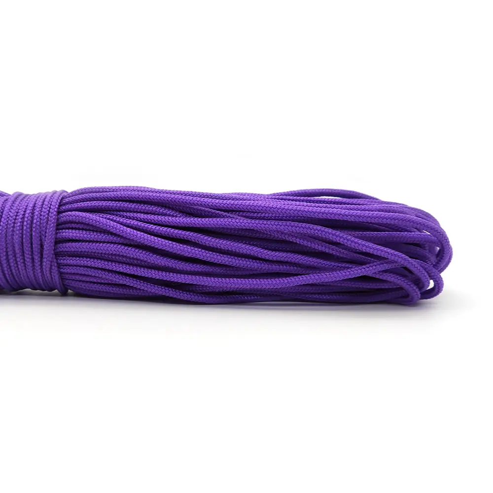 2mm Paracord 25FT 100FT Rope 1 Strand Paracorde Outdoor Survival Equipment Clothesline DIY Bracelet Wholesale