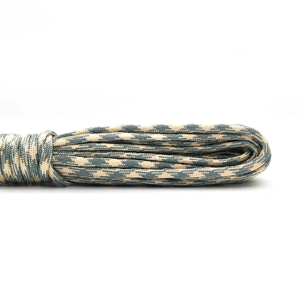 5M，31M Camouflage Paracord 550 Parachute Cord Lanyard Mil Spec Type III 7 Strand Camping Survival Equipment Tents R
