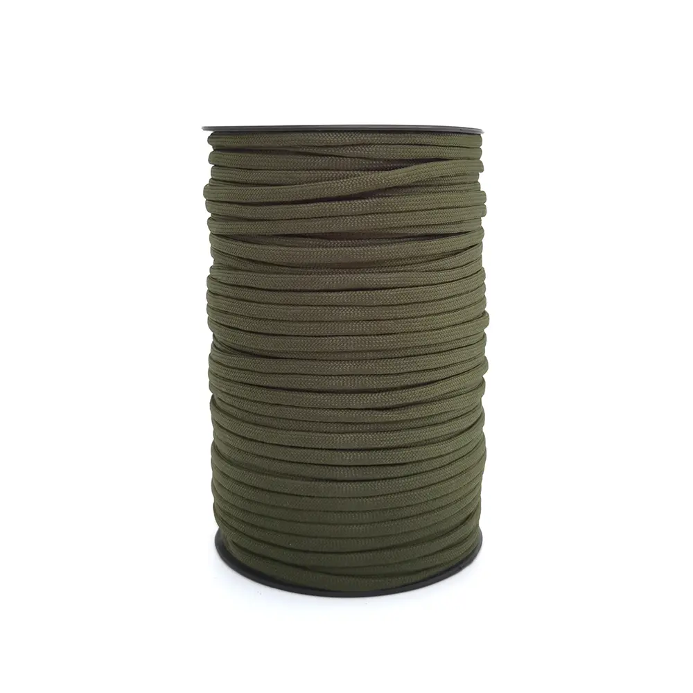 100M 550 Military Standard 7-Core Paracord Rope 4mm Outdoor Parachute Cord Camping Survival Umbrella Tent Lanyard Strap Bundle