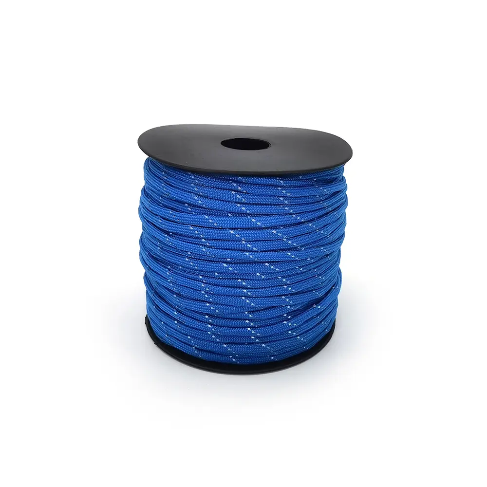 100meters Reflective Paracord Rope Dia.4mm for Survival Parachute Cord Lanyard Camping Climbing Camping Rope Hiking Clothesline