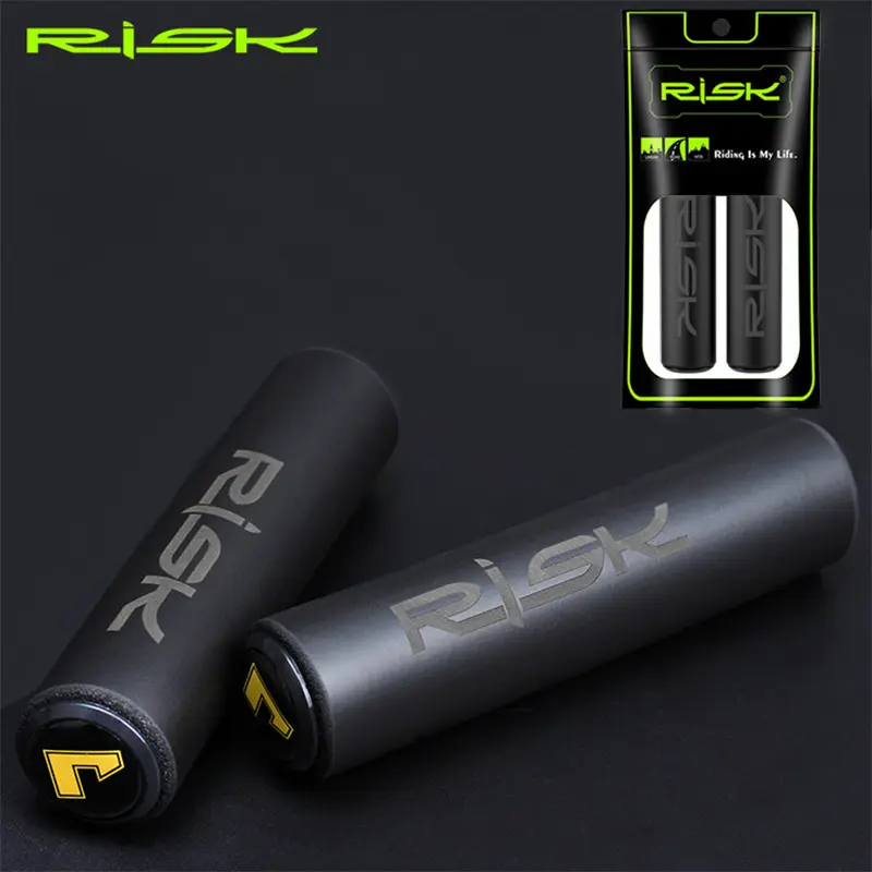 RISK Bike Bicycle Grips Handlebar Grips Ultralight Anti-skid Soft BMX MTB Bike Handle Cuffs Cover Bike Part Cycling Accessories