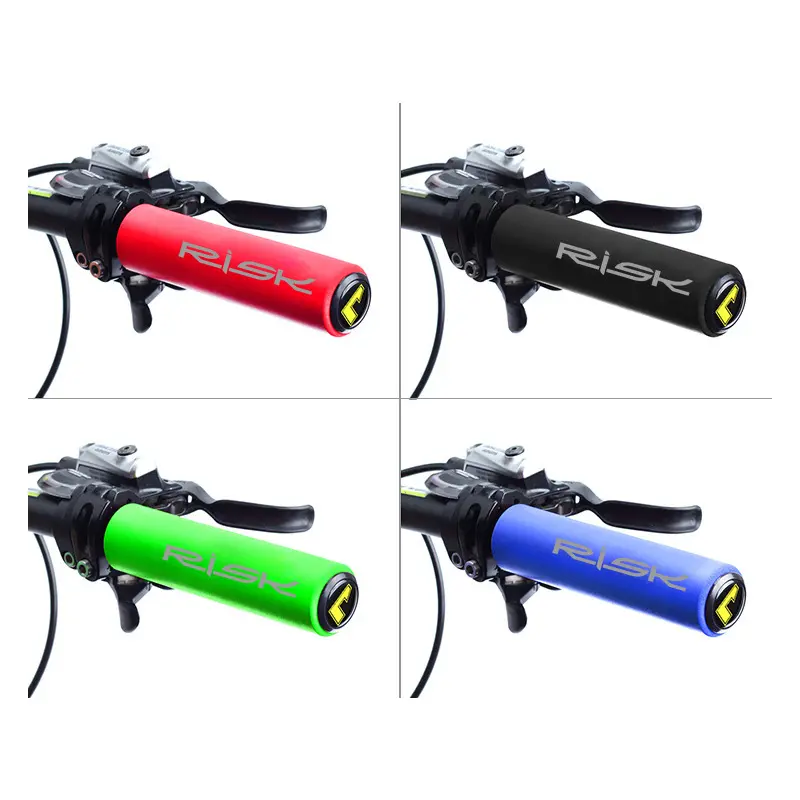 RISK Bike Bicycle Grips Handlebar Grips Ultralight Anti-skid Soft BMX MTB Bike Handle Cuffs Cover Bike Part Cycling Accessories