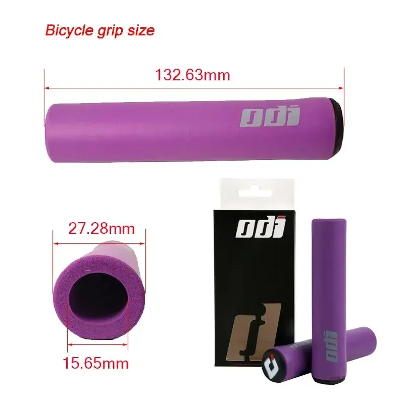 2PCS ODI MTB Grips Silicone Bicycle Handlebar Cover Soft Shock Absorbing Mountain Bike Handles Cuff MTB BMX Handlebar Fist Bike