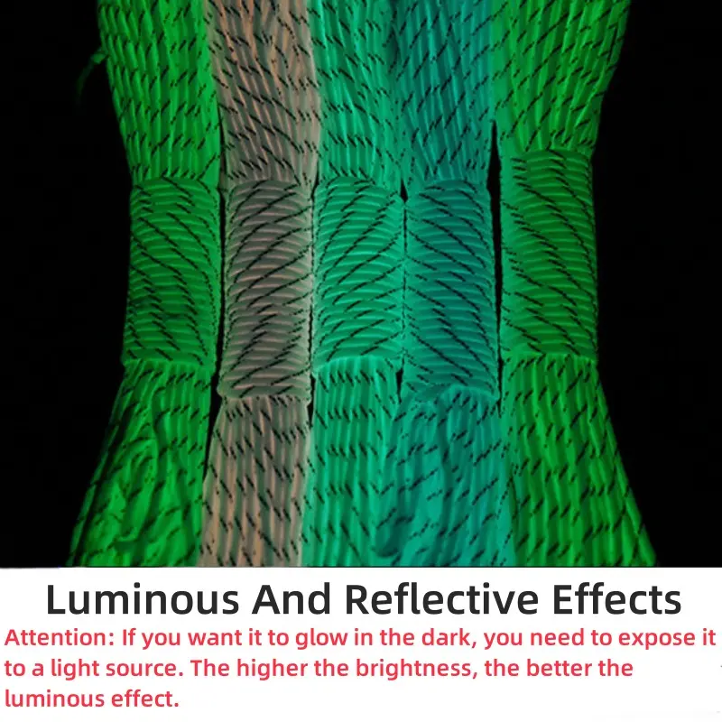 Luminous Reflective Paracord 4mm 9 Strand Tactical 550 Parachute Cord Camping Tent Lanyard DIY Bracelet Weaving Rope