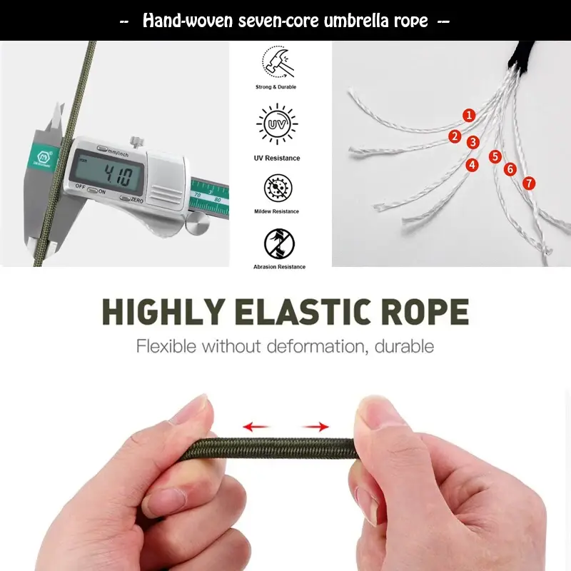 550 Paracord 5 15 30 M Dia.4mm 7-Cores Cord Parachute Rope Camping Accessories Outdoor Lanyard For Hiking Survival
