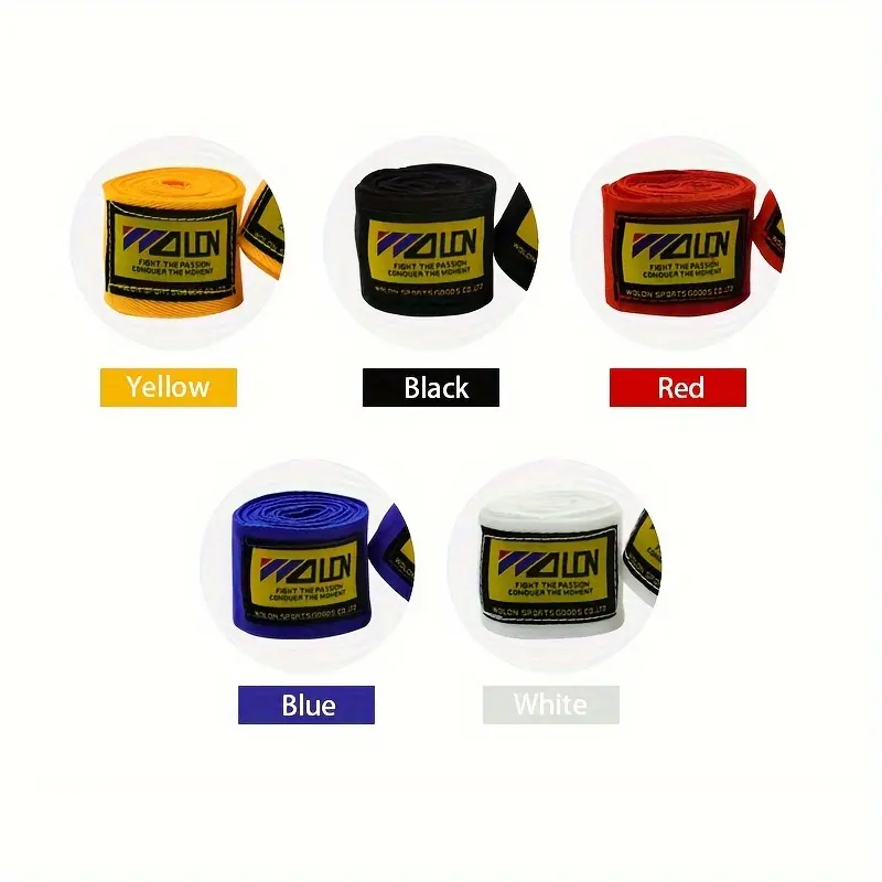 2PCS 1.5/2/3/5M Boxing Training Bandages Cotton Sports Bandages Sanda Kick Boxing Mma Hand Gloves Wraps Belt Boxing Sports Strap