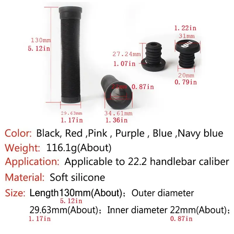 ODI MTB Bicycle Handlebar Grips Soft Silicone Handle Cover Downhill BMX Street Climbing Bike Balance Bike Extreme Cycling Grip