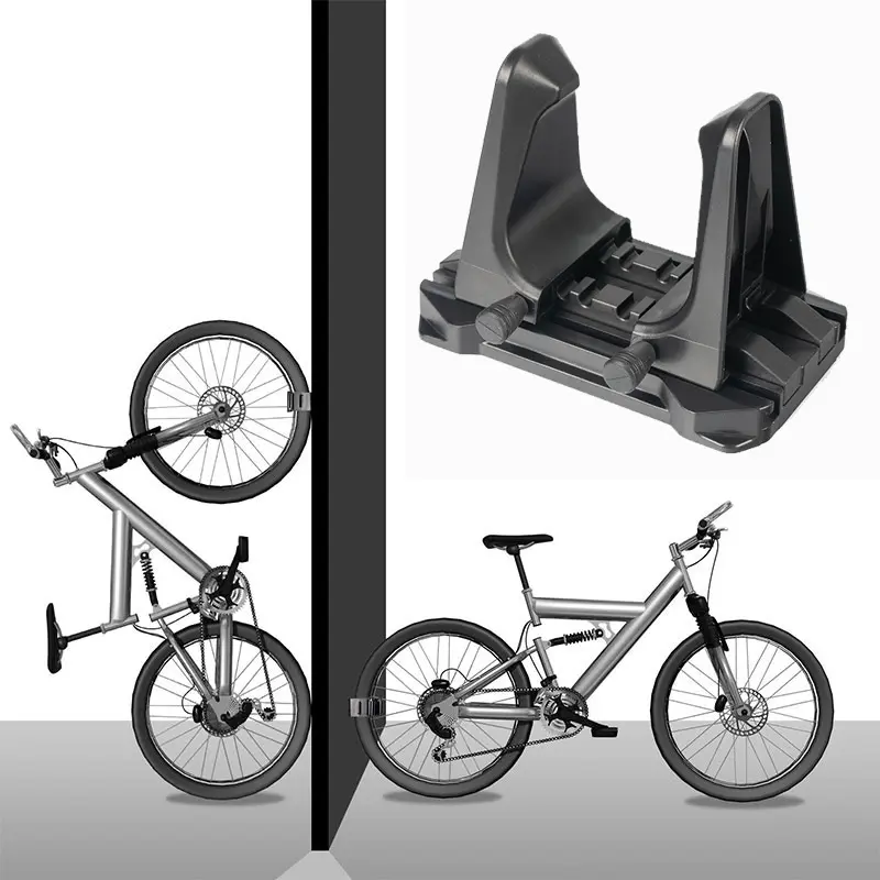 Bicycle Wall Mount Hook Adjustable Bicycle Parking Rack Road Mountain Bike Parking Buckle Portable Wall Holder Vertical Bracket