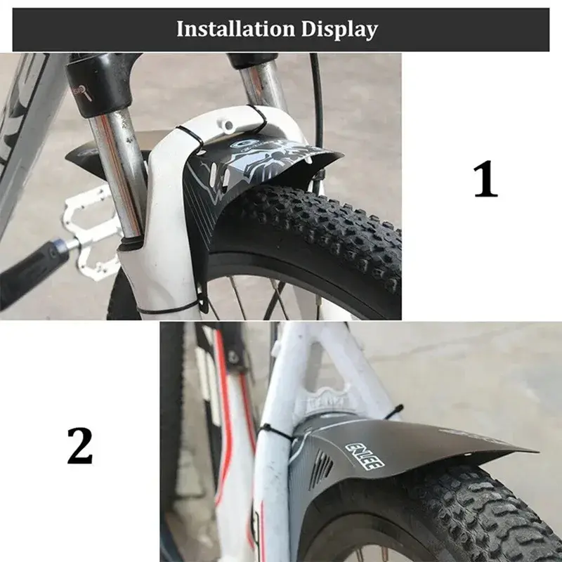 2PCS Bicycle Fender For Front Rear Tire Wheel Universal Mudguard Mtb Road Bike Wings Mud Guard Cycling Accessory Bike Fenders