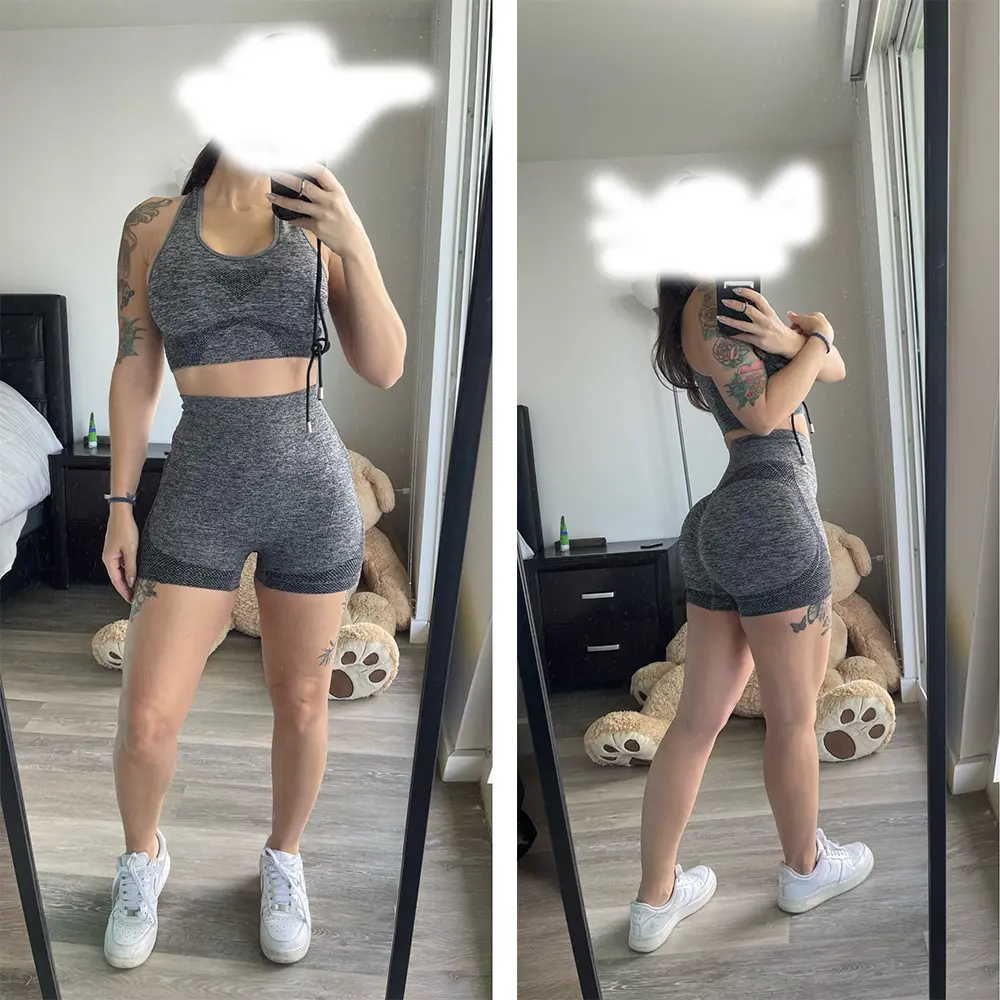 Women Seamless Yoga Shorts Sports Leggings Gym Cycling Jogging Fitness Shorts High Waist Push Up Leggings Plus Size Yoga Pants