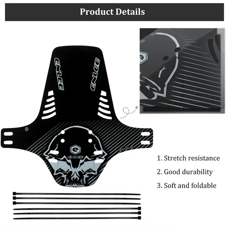 2PCS Bicycle Fender For Front Rear Tire Wheel Universal Mudguard Mtb Road Bike Wings Mud Guard Cycling Accessory Bike Fenders