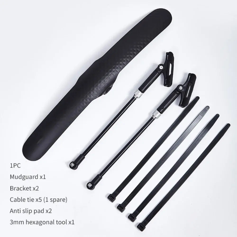 Road Cycling Bicycle Mudguard Easy Installation PP Fender Rear Front Universal Protector Accessory for Bicycles ﻿