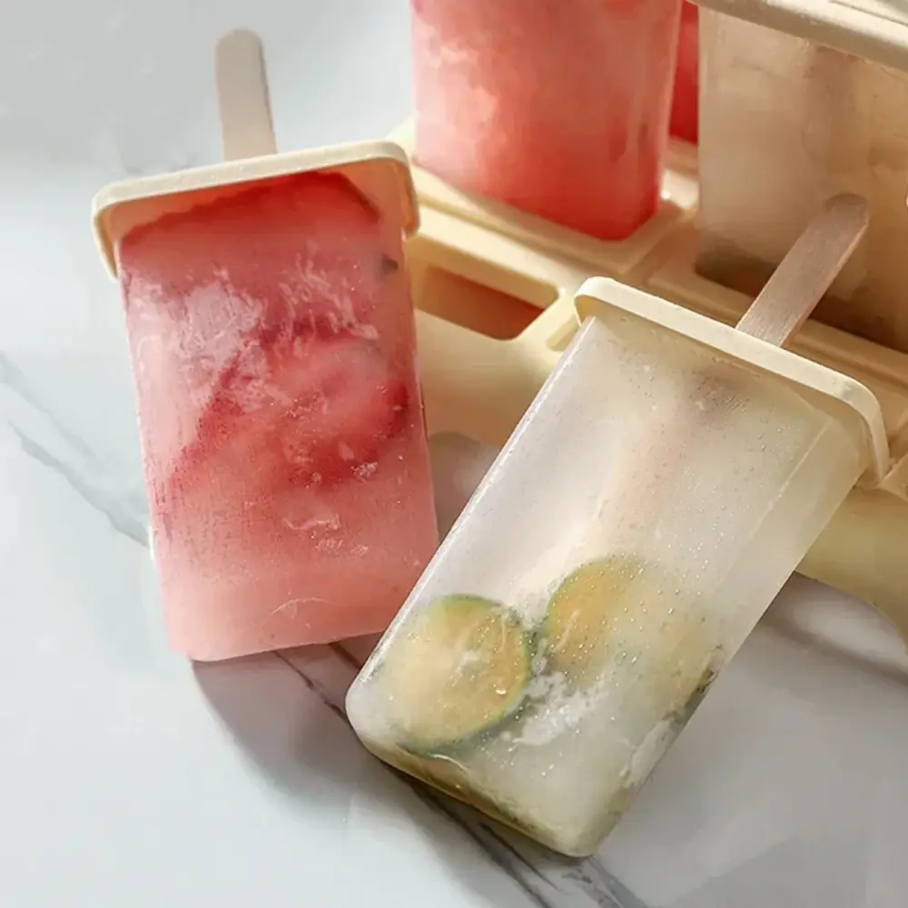 9/4hole Ice Cream Maker Plastic Homemade Ice Box DIY Ice-lolly Mold Kitchen Popsicle Making Gadgets Custom Ice Cube Machine