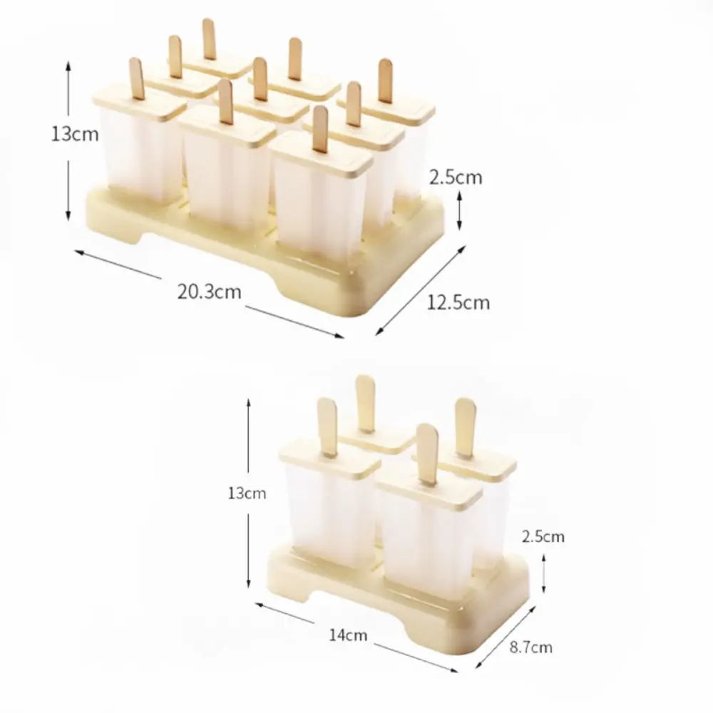 9/4hole Ice Cream Maker Plastic Homemade Ice Box DIY Ice-lolly Mold Kitchen Popsicle Making Gadgets Custom Ice Cube Machine