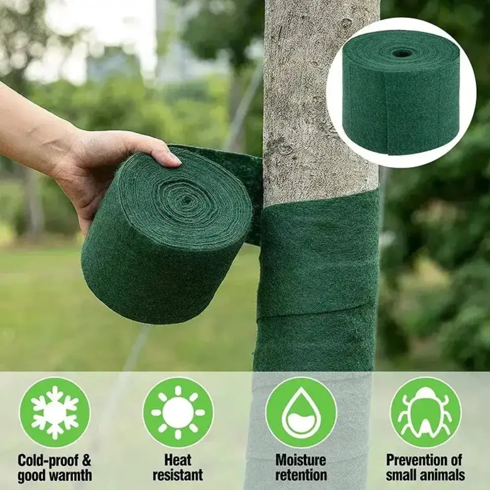 1/3/6pcs Garden Greening Tree Cover Protective Cloth Non Woven Insulation and Moisturizing Plant Covering Tree Wrapping Cloth