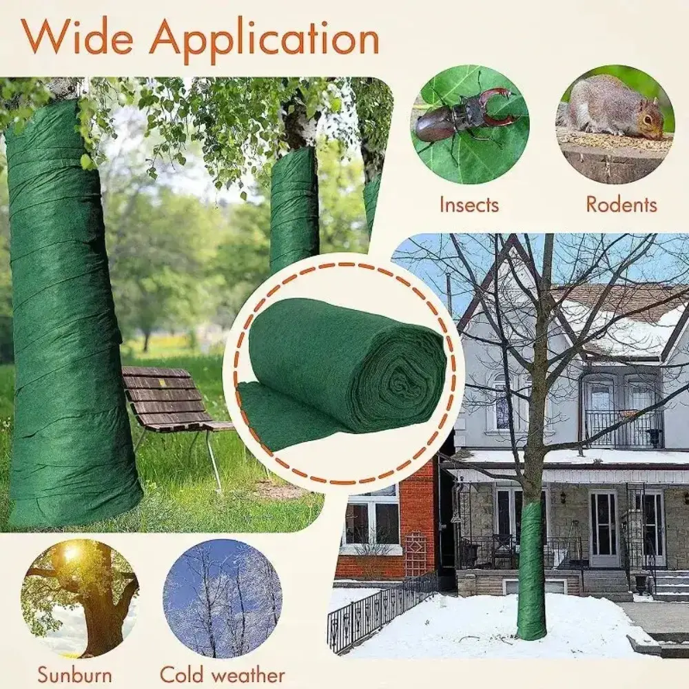 1/3/6pcs Garden Greening Tree Cover Protective Cloth Non Woven Insulation and Moisturizing Plant Covering Tree Wrapping Cloth
