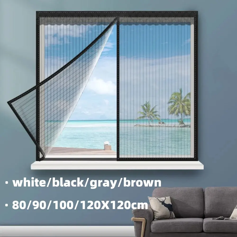 Anti Mosquito Window Screen Net Self-adhesive Screen Prevent Fly Insect Mesh DIY Cutting Window Curtains Household Accessories