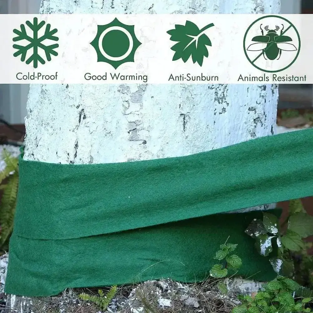 1/3/6pcs Garden Greening Tree Cover Protective Cloth Non Woven Insulation and Moisturizing Plant Covering Tree Wrapping Cloth