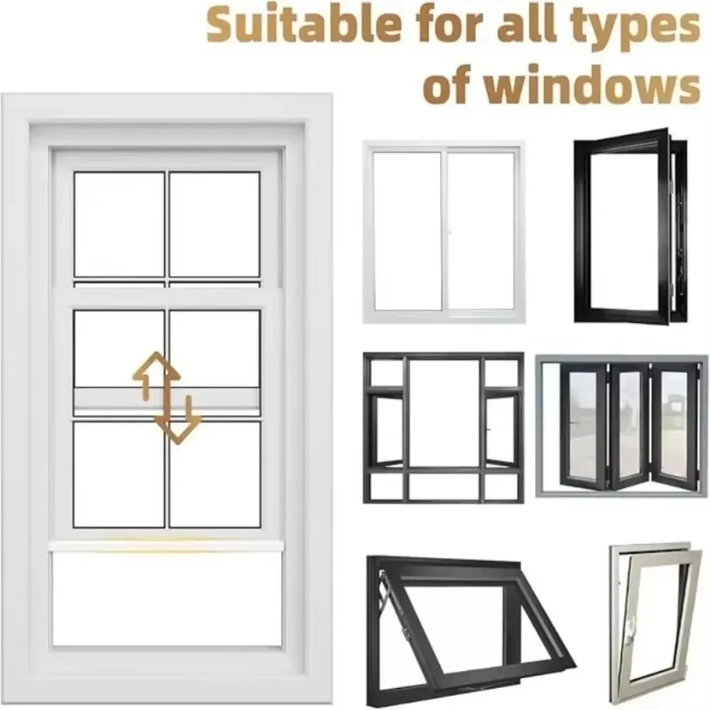 2M Window Seal Strip Foam Sound Insulation Door Bottom Windproof Strip Door Window Gap Insect Proof Acoustic Foam Filler Strip