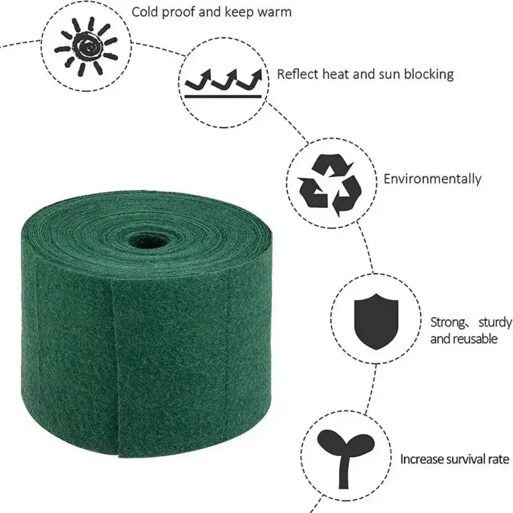 1/3/6pcs Garden Greening Tree Cover Protective Cloth Non Woven Insulation and Moisturizing Plant Covering Tree Wrapping Cloth