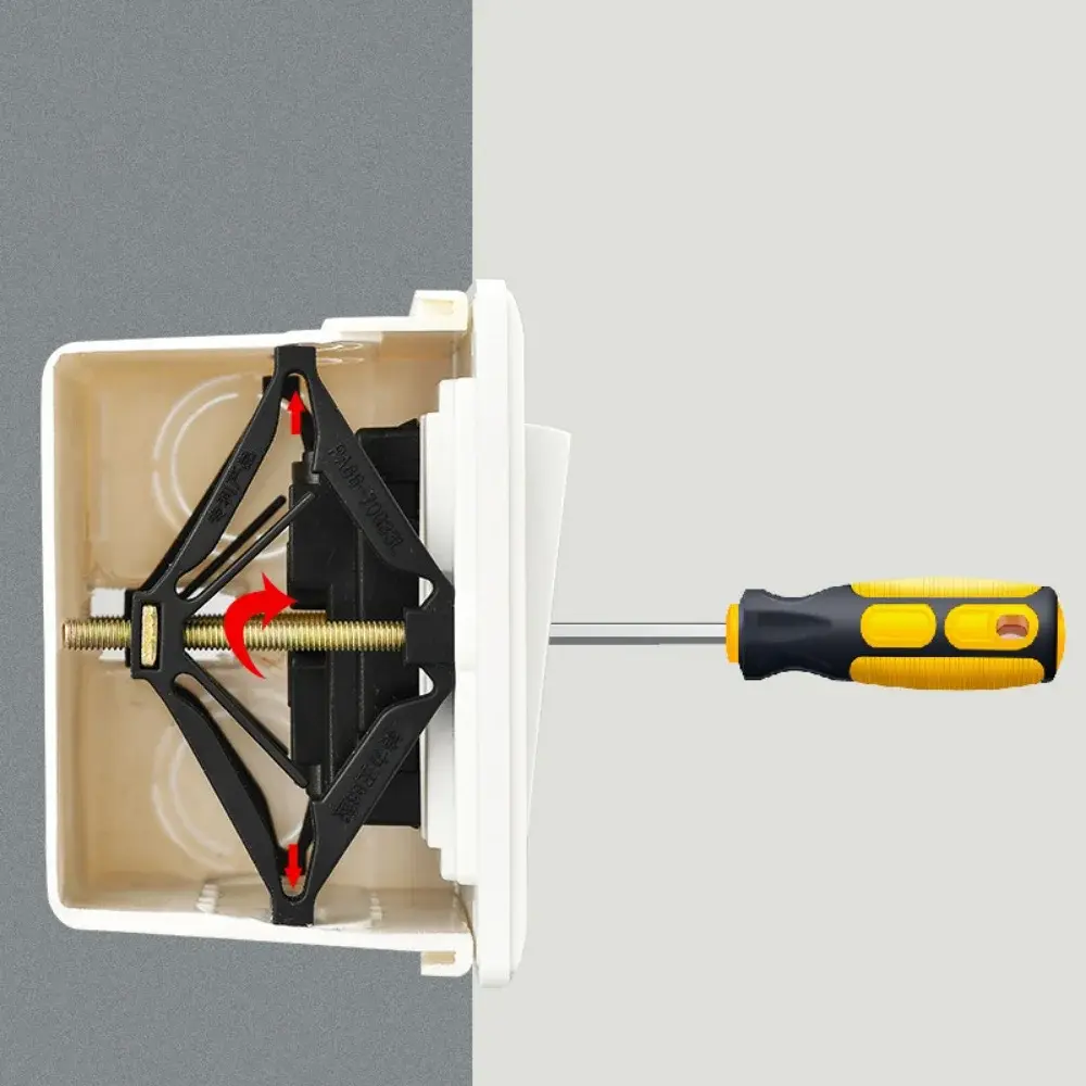 50-1PCS Type 86 Cassette Repairer Dark Wall Switch Bottom Box Fixed Support Rod Switch Socket Replacement Repair Box Support Rod