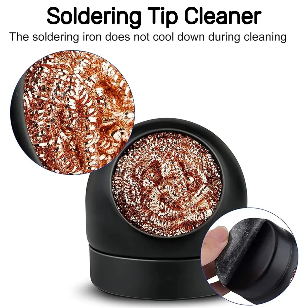 Soldering Iron Tip Cleaner Cleaning Solder Iron Tip Nozzle Desoldering Copper Wire Cleaning Ball for Cleaning Soldering Irons