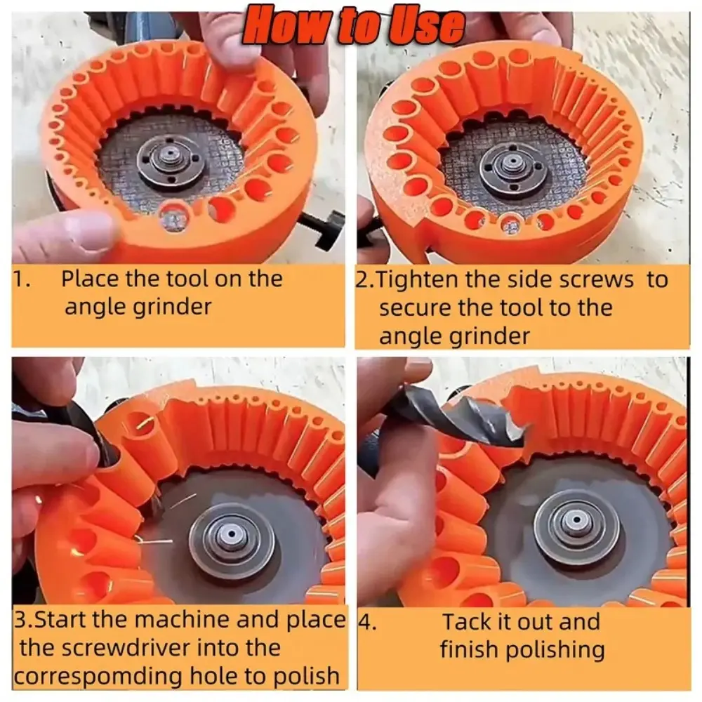2-13mm Drill Bit Grinder Electric Tool Parts Suitable for Angle Grinder Portable Multi Specification Drill Bit Grinding Tool