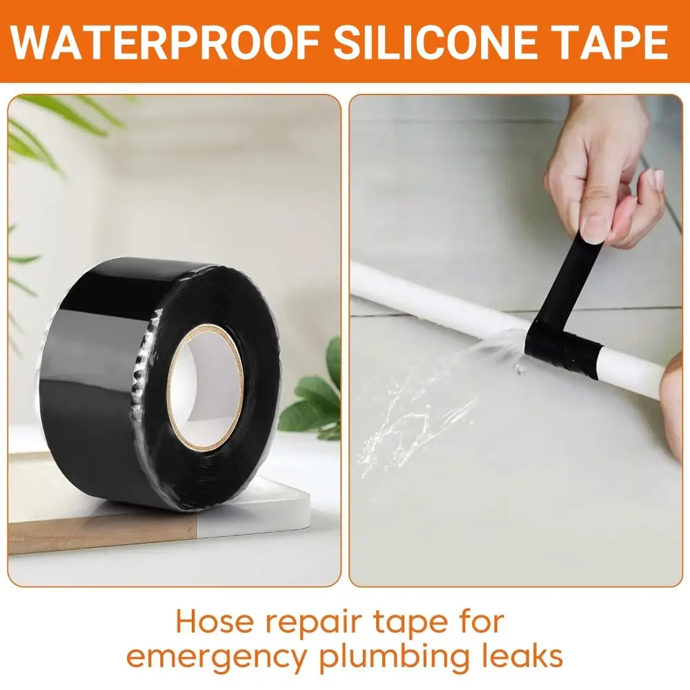 Silicone adhesive tape Multi Purpose Emergency Wire Hose Repairing Tape High Temperature Pressure Resistant Insulating Tape