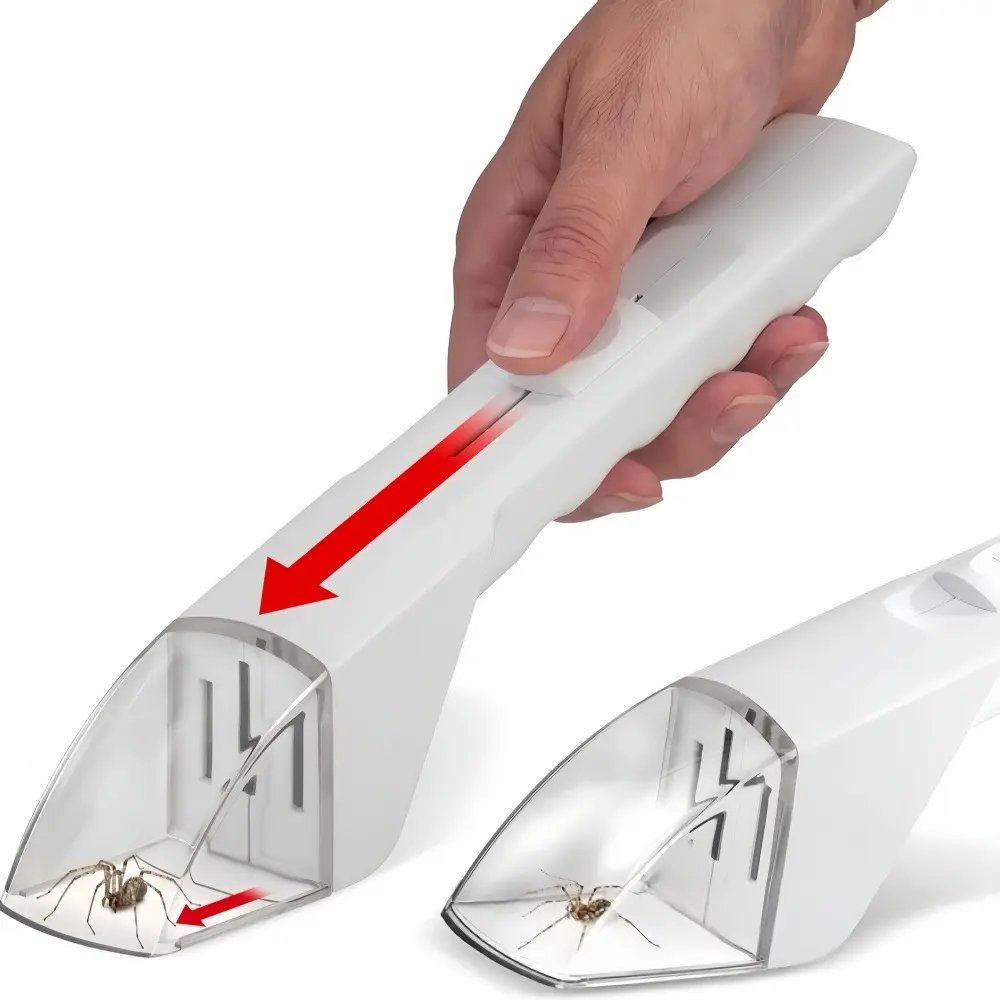 Portable Insect Catcher Transparent Handheld Push Insect Observer Contactless Insect Catcher for Indoor Outdoor Childrens Toys