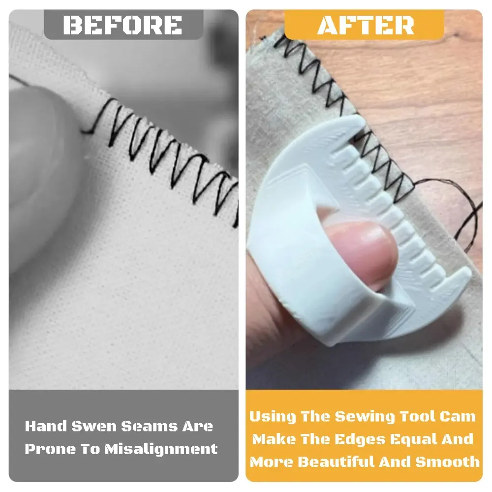 DIY Sewing Template  DIY Hand Sewing Edge Lockstitch Stencil Accessories -  3/4mm  Fabric Thimble Device Home Sewing Aids Tools