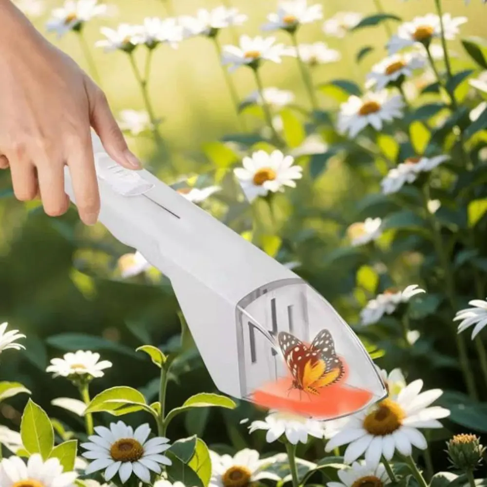 Portable Insect Catcher Transparent Handheld Push Insect Observer Contactless Insect Catcher for Indoor Outdoor Childrens Toys