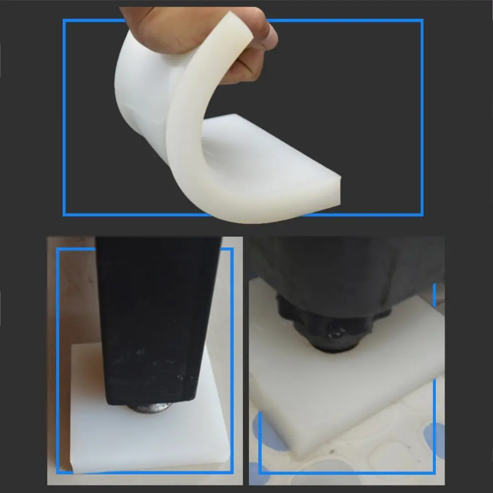 Translucent Silicone Rubber Sheet High Temperature Resistance No Peculiar Smell Square Anti-slip Shock Absorption Silicone Pads