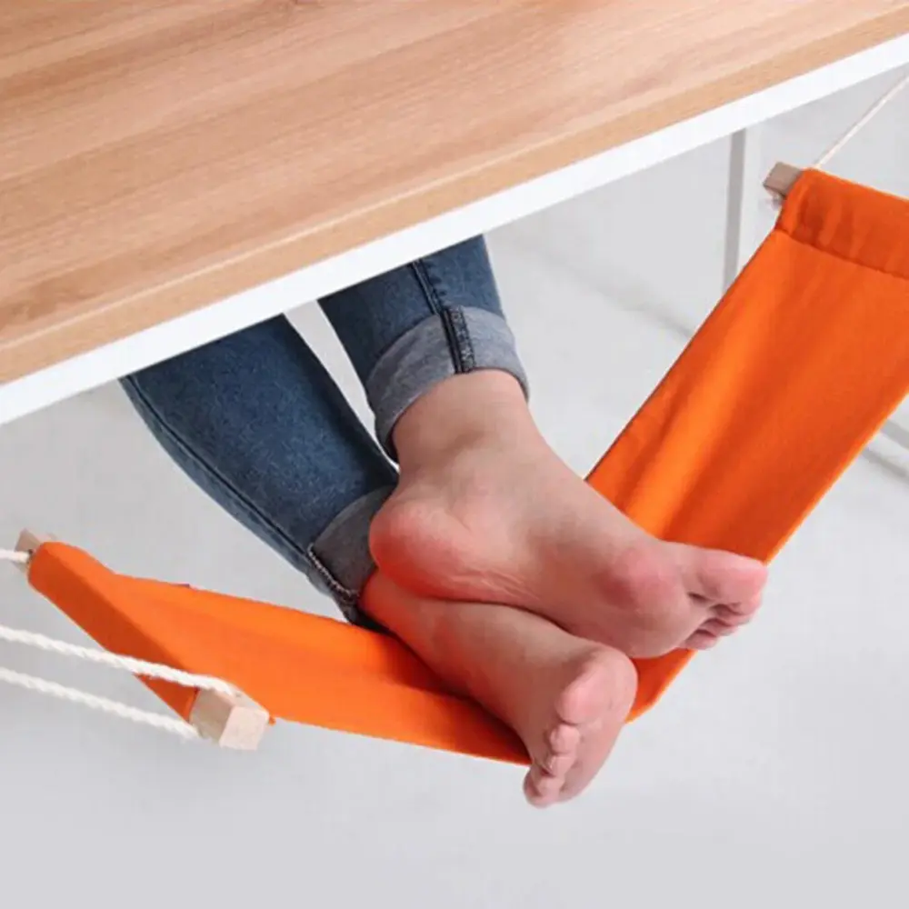 Creative Foot Hammock Portable Office Table Hanging Feetrest Pad Foldable Lazy Rest Foot Mat Universal Feet Pad Accessories