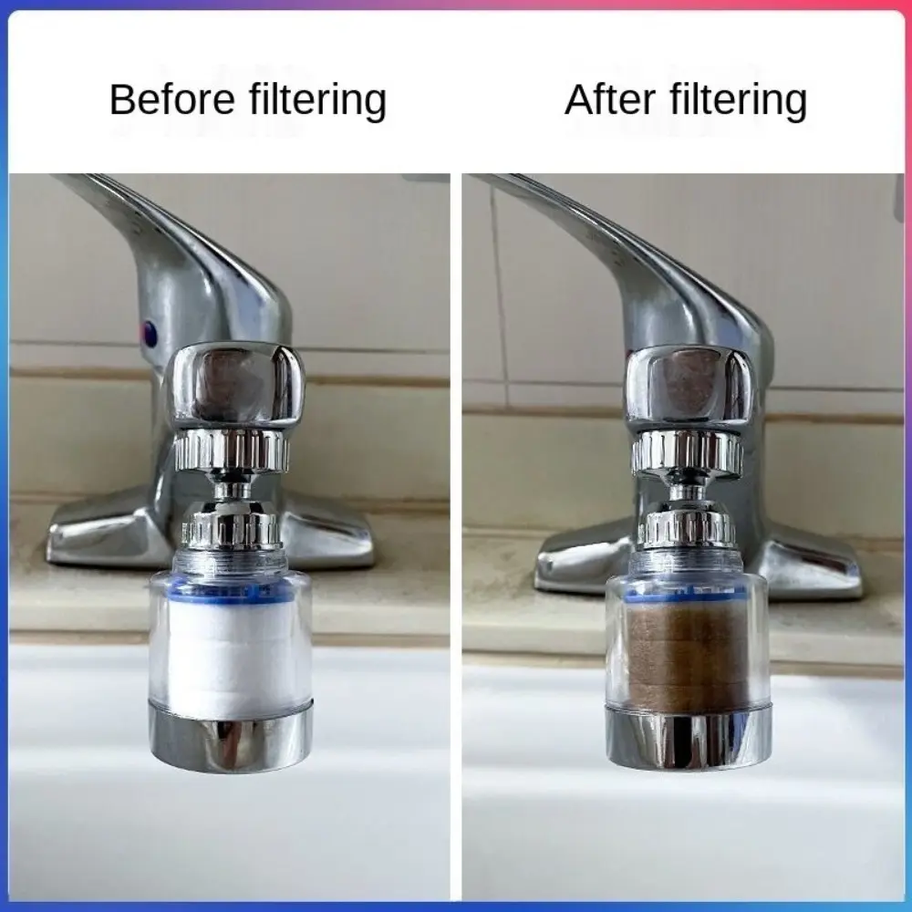360° Rotation Water Faucet Filter Kitchen Faucet Extender Replaceable Filter Element Remove Chlorine Soften Water Filte purifier