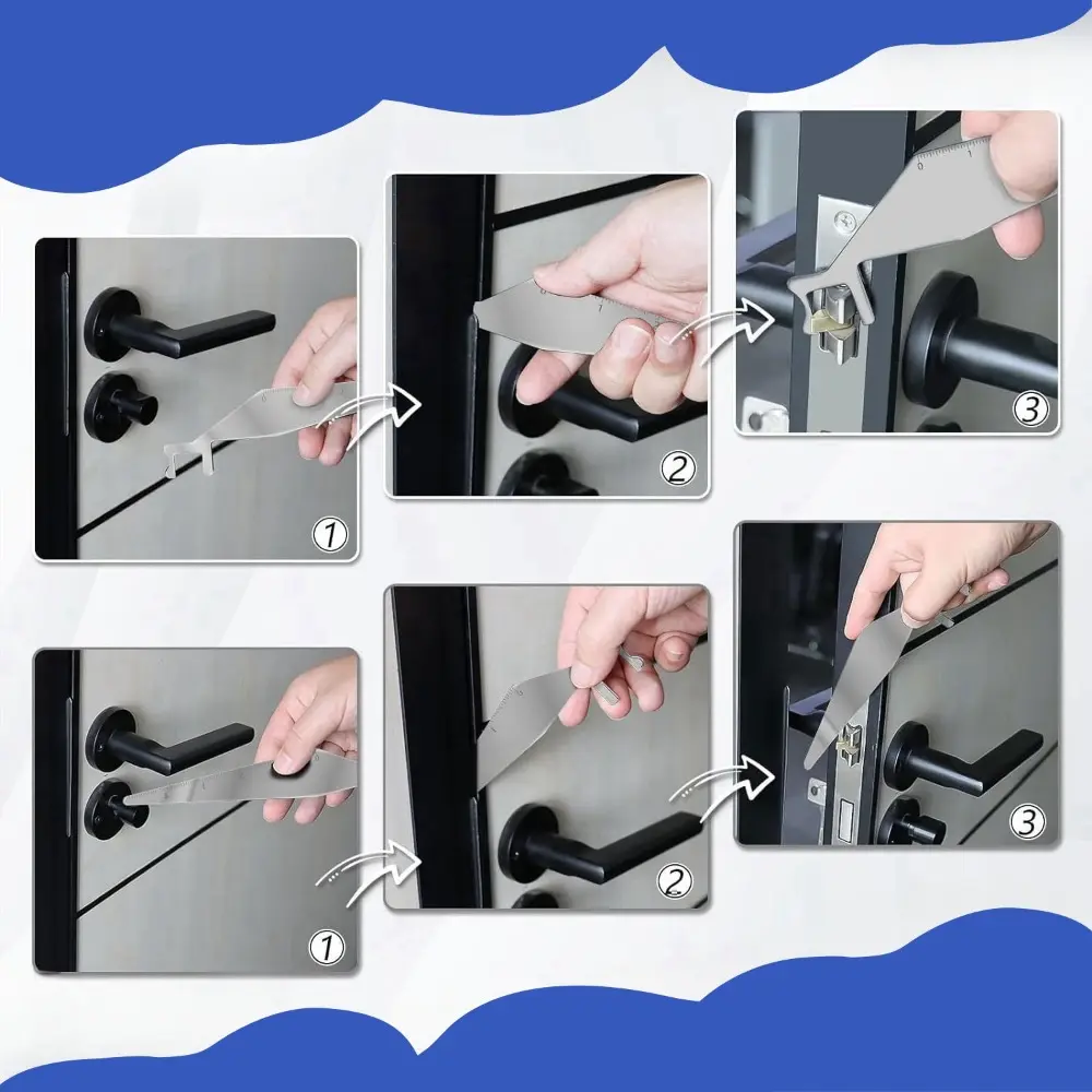 1PCS Multifunctional Lever Tool Stainless Steel Door Mini Portable Compact Pry Bar Lever Unlocking Fire Tool Locksmith Tools